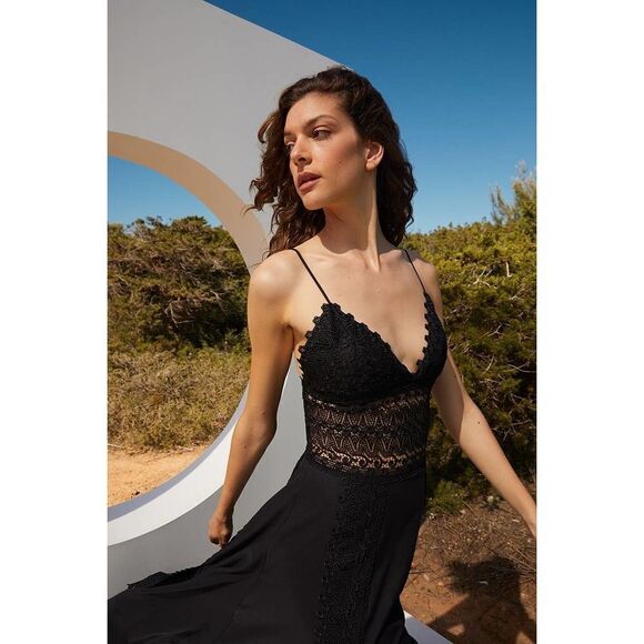 Charo Ruiz Brenda Long Dress black XL - Picture 8 of 13